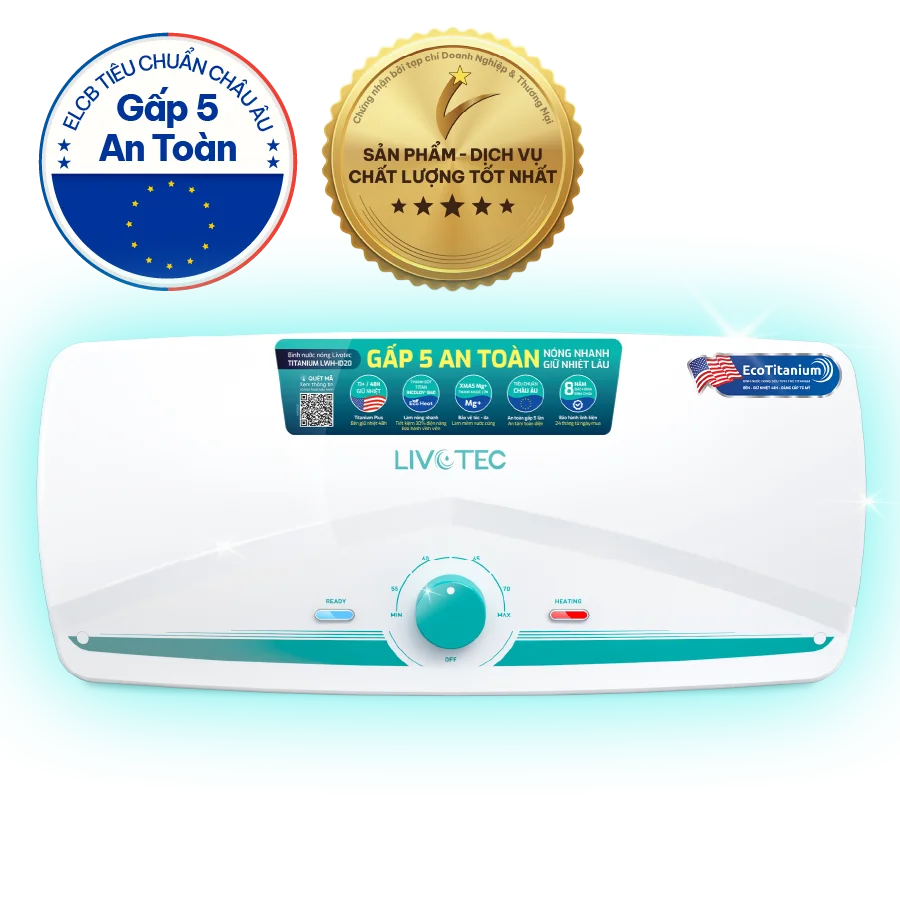 Bình nước nóng gián tiếp 20L Livotec LWH-ID20