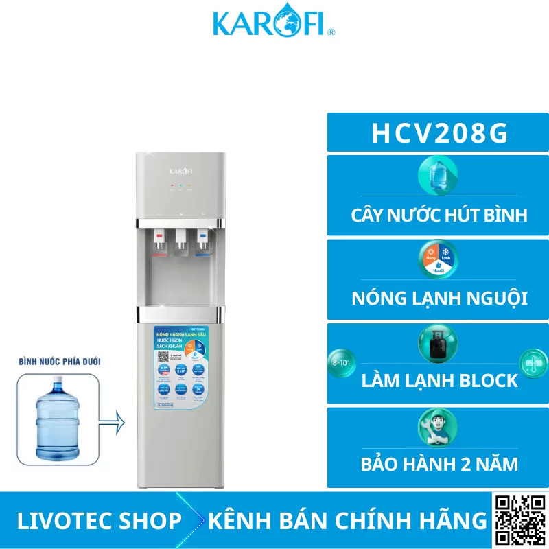 Cây nước nóng lạnh Karofi HCV208G
