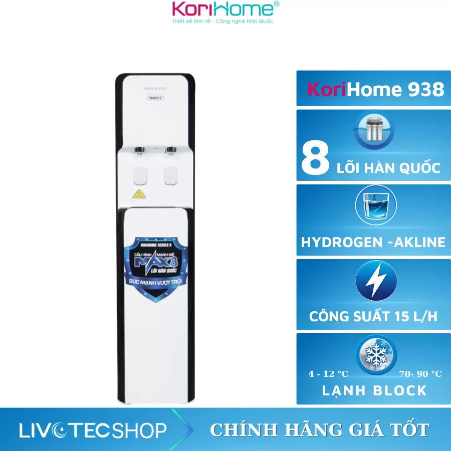 Máy lọc nước nóng lạnh Korihome WPK-938