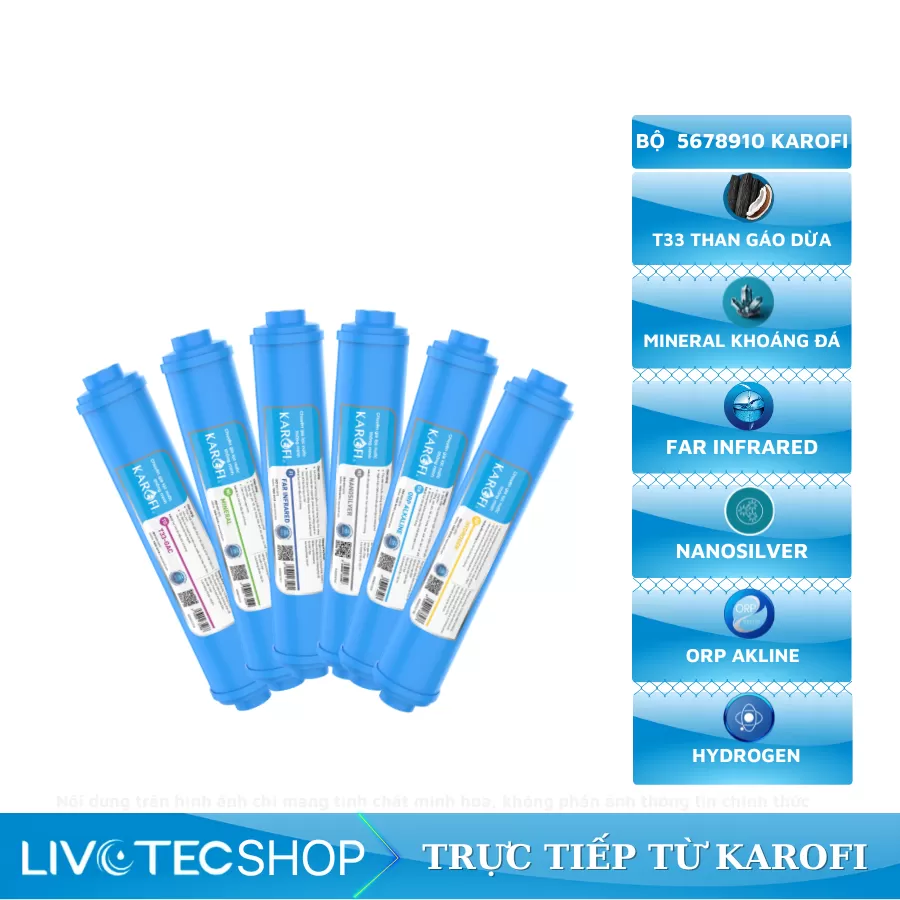 Bộ lõi khoáng 5678910 karofi Chính hãng