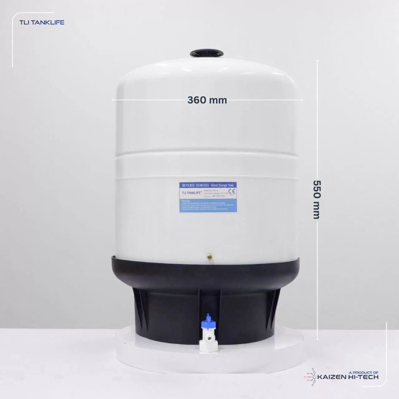 Bình áp thép Tanklife TL-11G 30L cho máy lọc nước RO