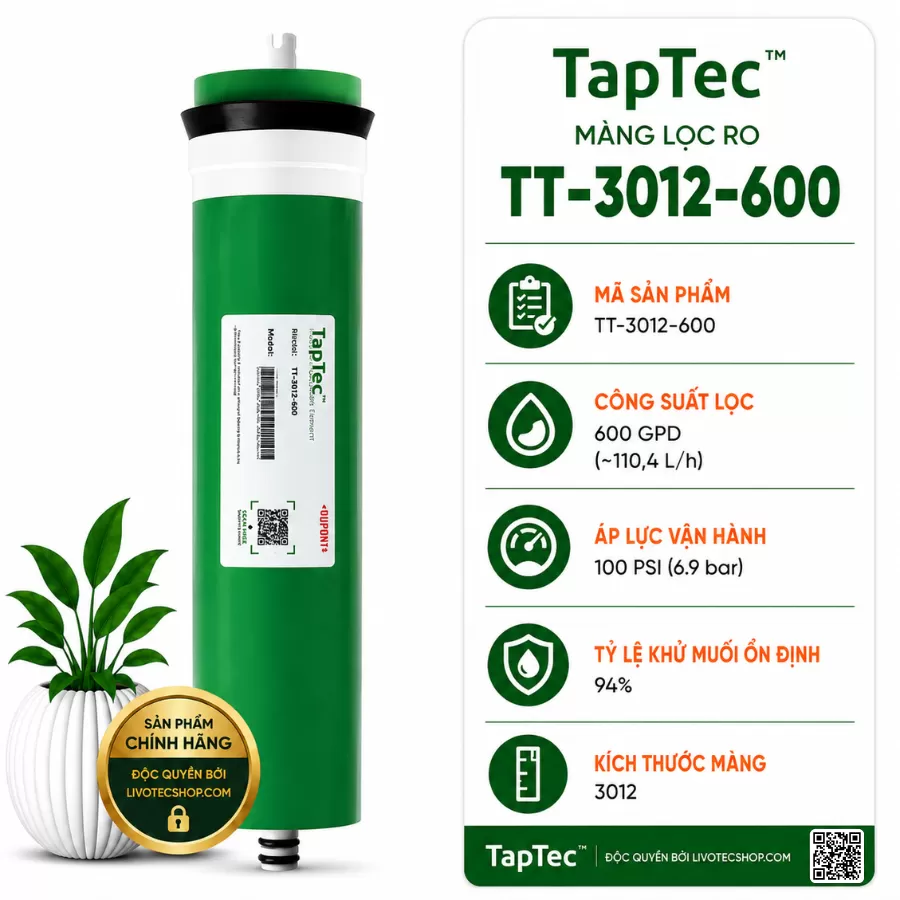 Màng Ro DuPont TapTec TT-3012-600