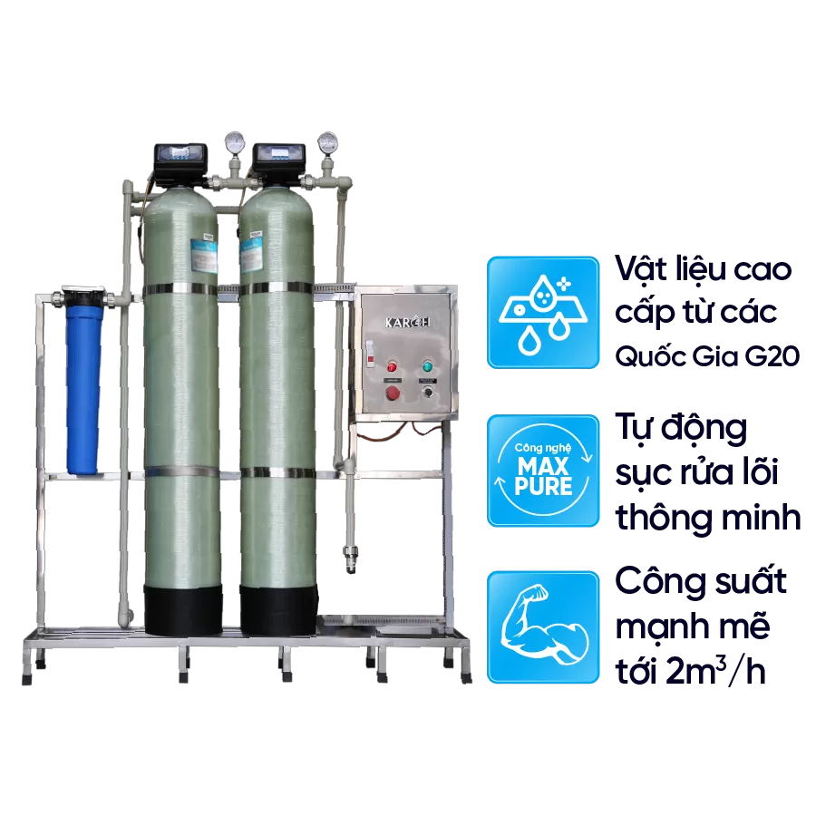 Máy lọc nước tổng đầu nguồn Karofi KTF - 332C