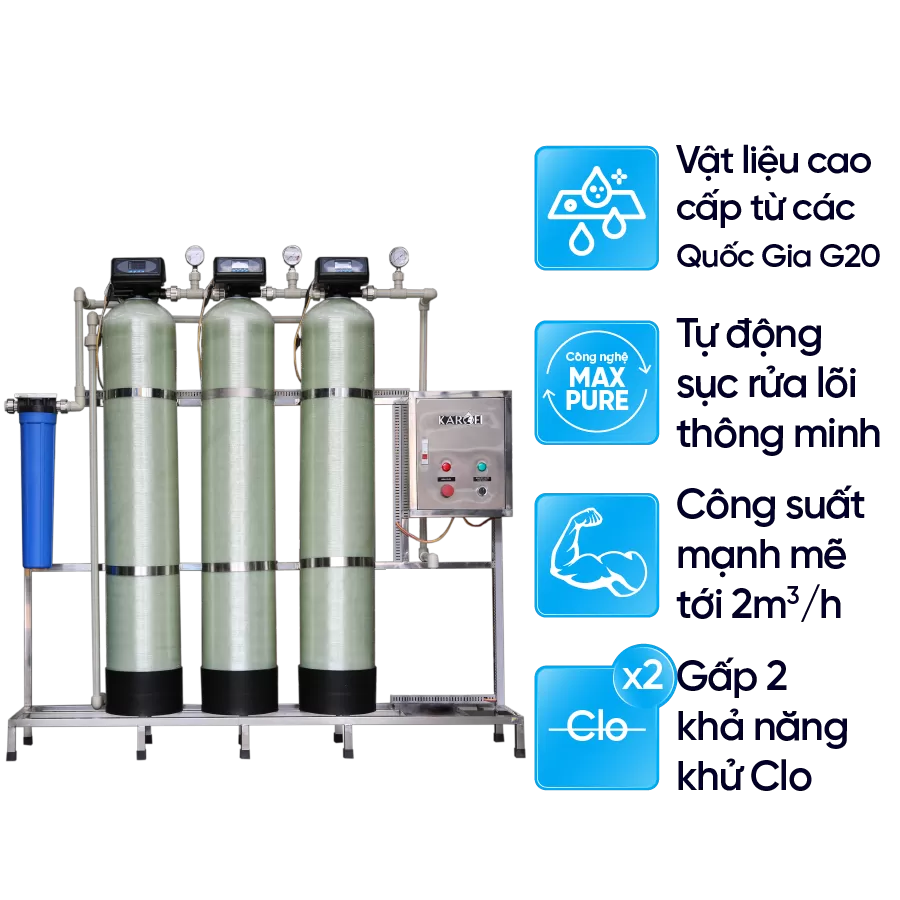 Máy lọc nước tổng đầu nguồn Karofi KTF - 333C