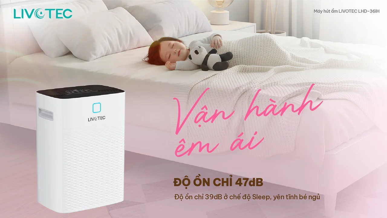 Máy Hút Ẩm Livotec Loại Bỏ Ẩm Mốc & Không Khí Trong Lành