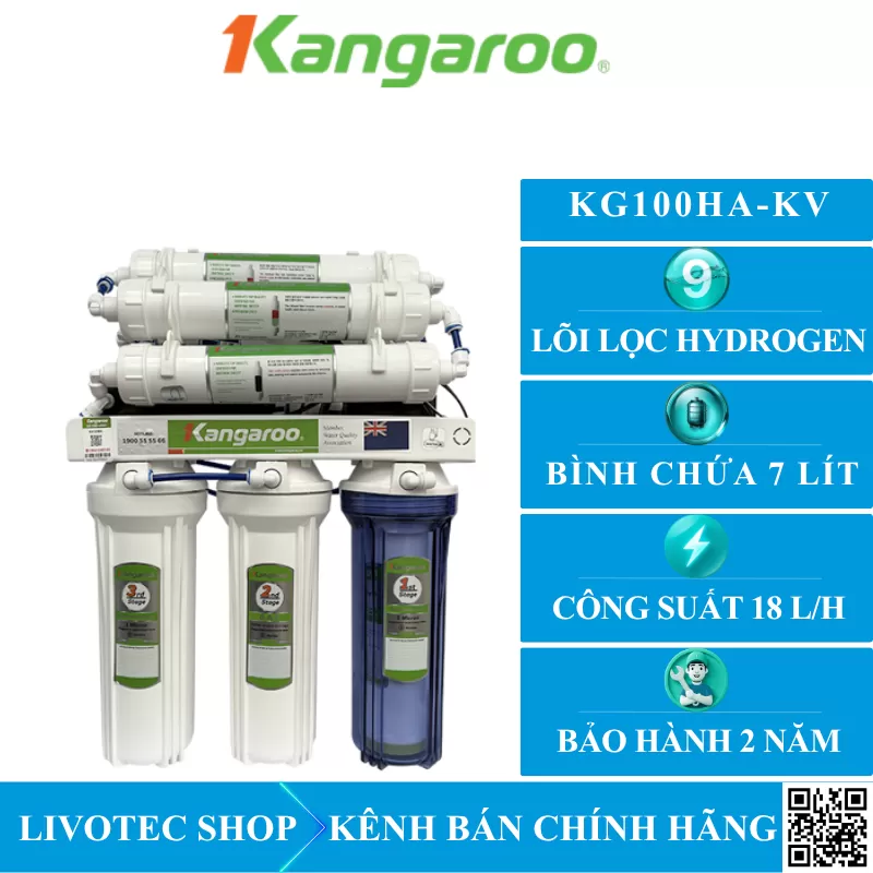 Máy lọc nước Kangaroo KG100HA KV Hydrogen chính hãng