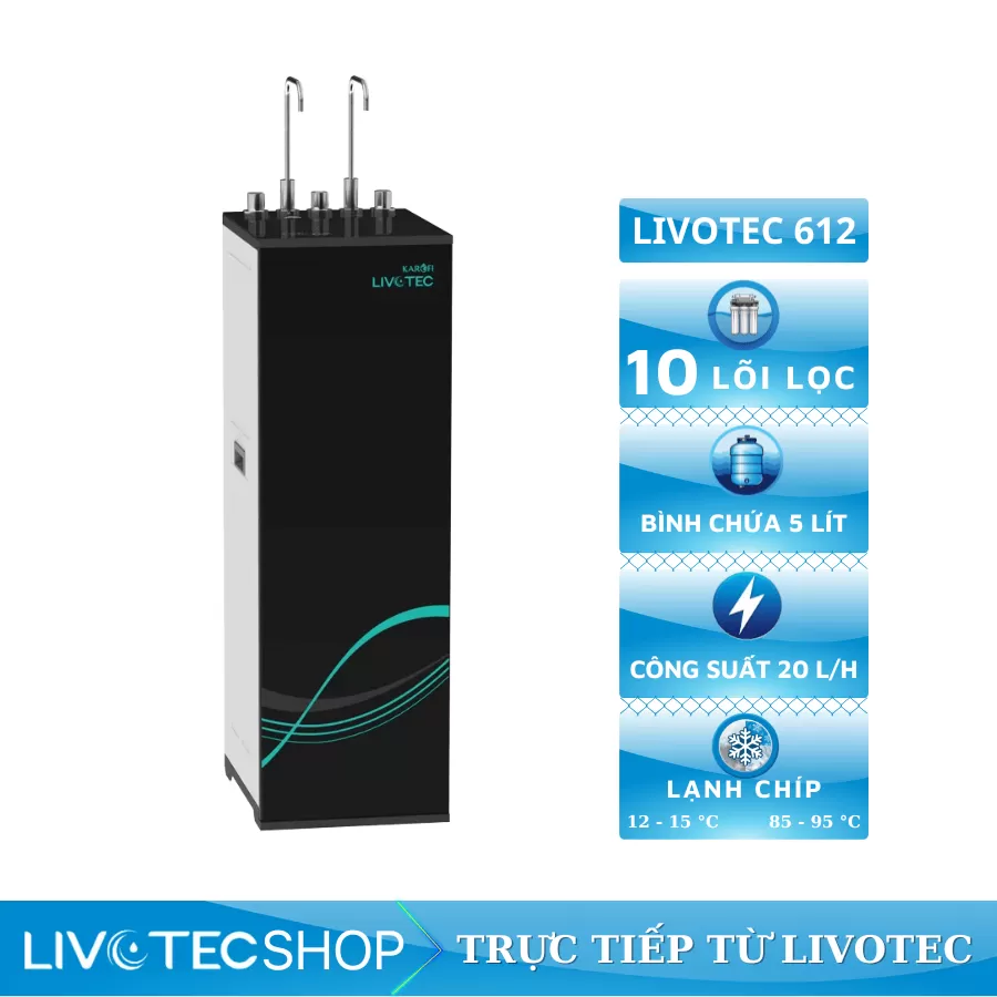 Máy lọc nước nóng lạnh Livotec 612