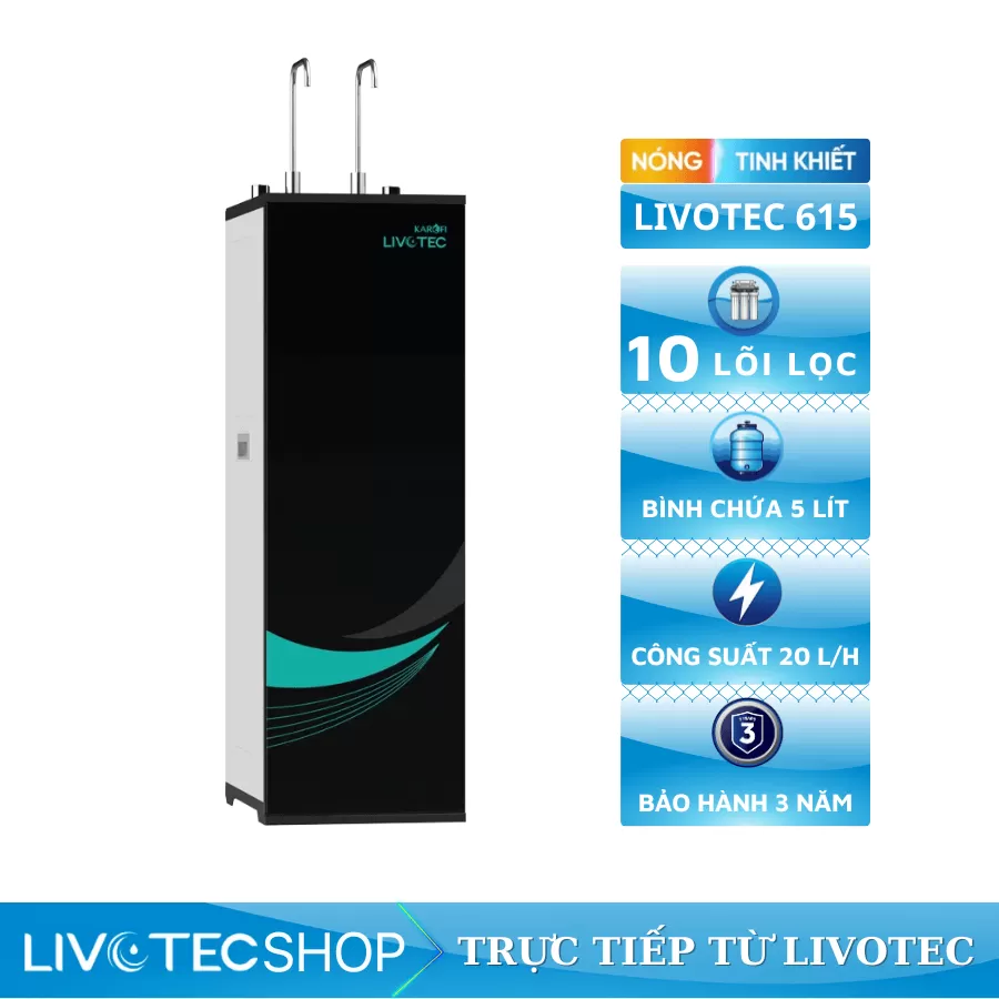 Máy lọc nước nóng nguội Livotec 615