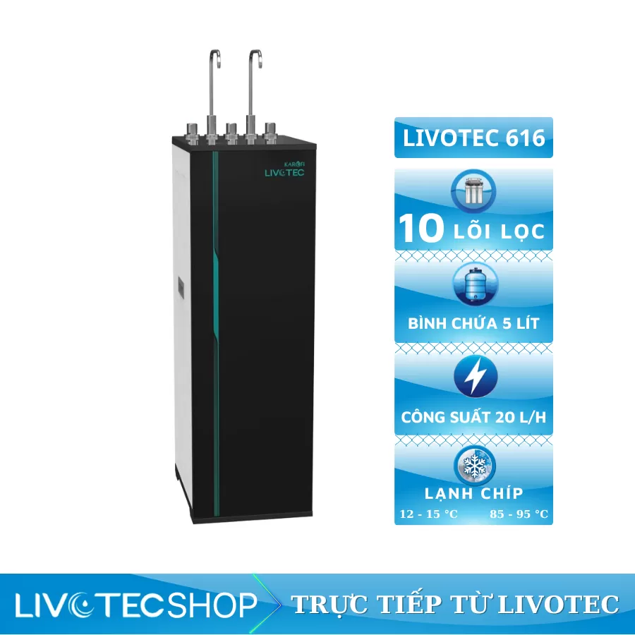Máy lọc nước nóng lạnh Livotec 616