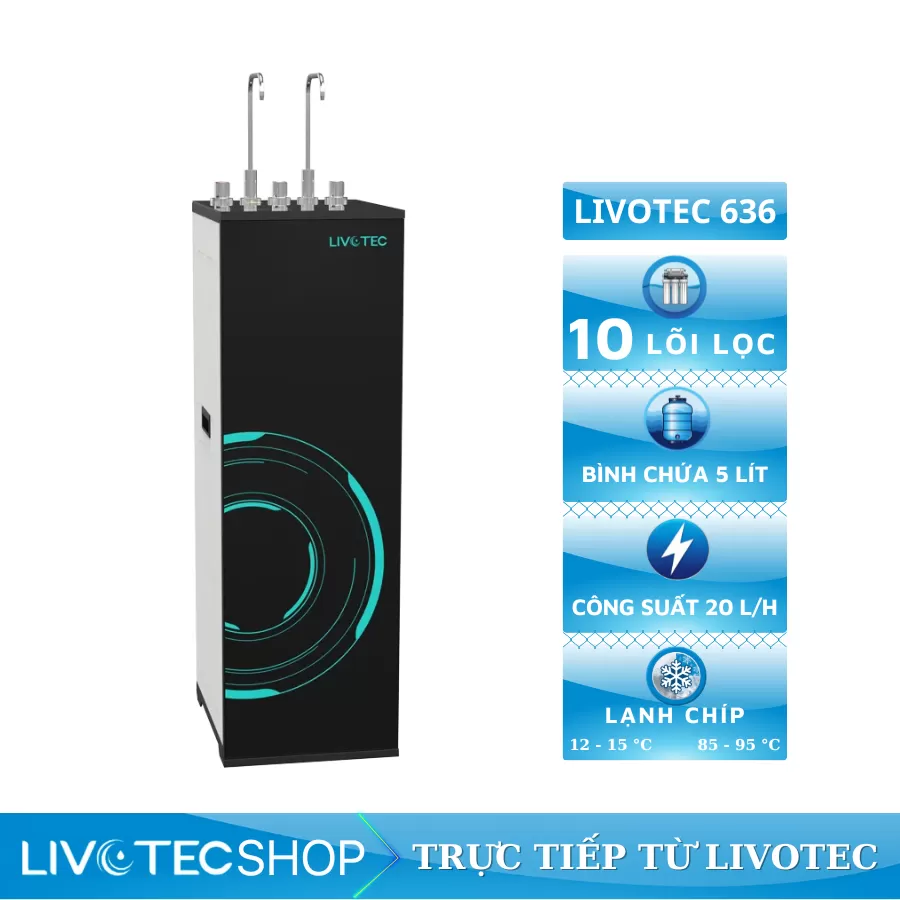 Máy lọc nước nóng lạnh Livotec 636