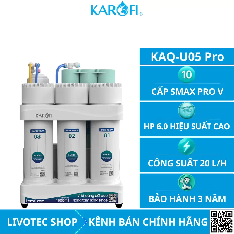 Máy lọc nước để gầm Karofi KAQ-U05 Pro