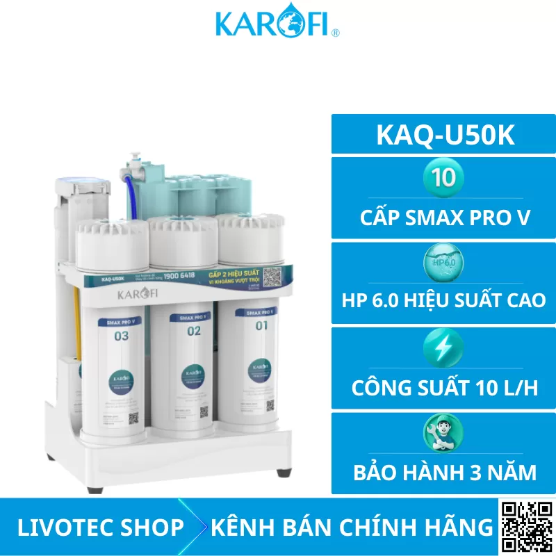 Máy lọc nước RO Karofi KAQ-U50K