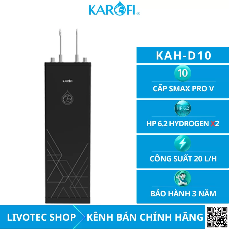 Máy lọc nước nóng nguội Karofi KAH-D10