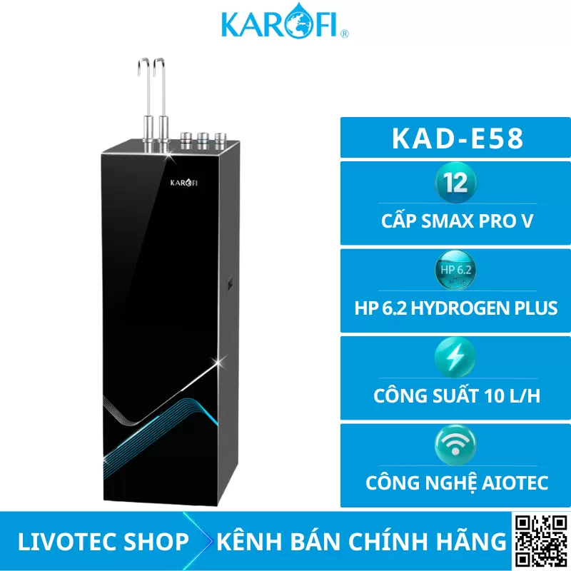 Máy lọc nước nóng lạnh Karofi KAD-E58
