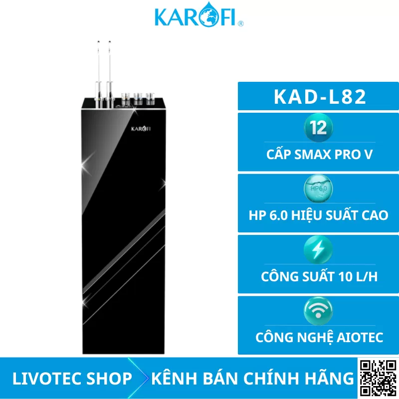 Máy lọc nước nóng lạnh Karofi KAD-L82