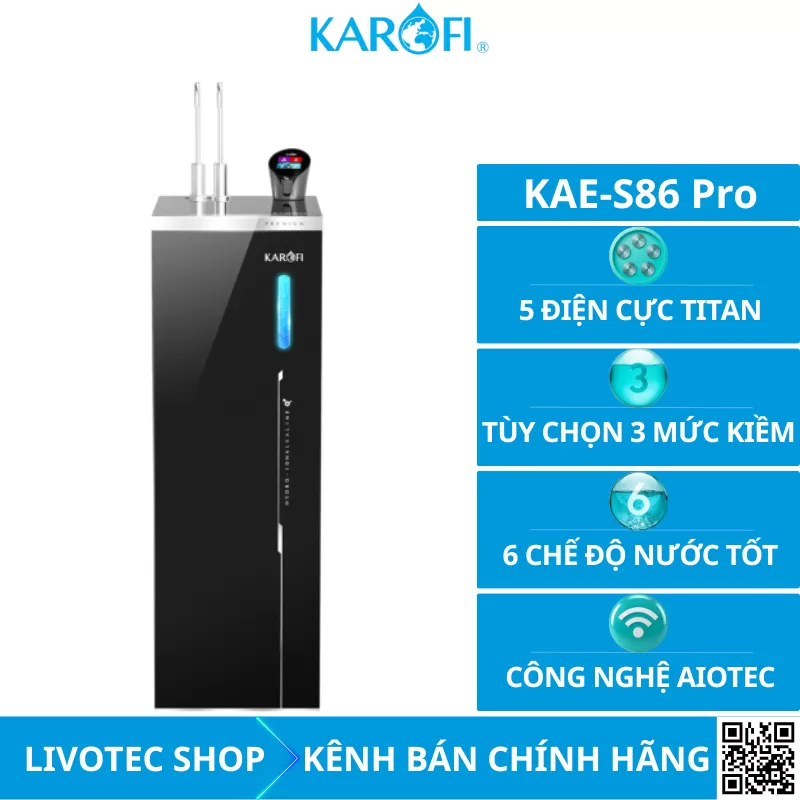 Máy lọc nước nóng lạnh Karofi KAE-S86 PRO