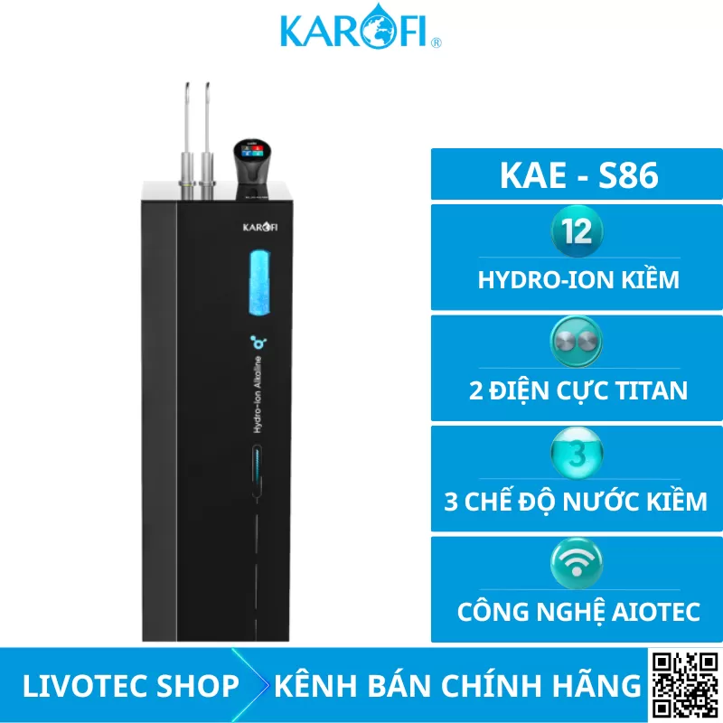 Máy lọc nước nóng lạnh Karofi KAE-S86