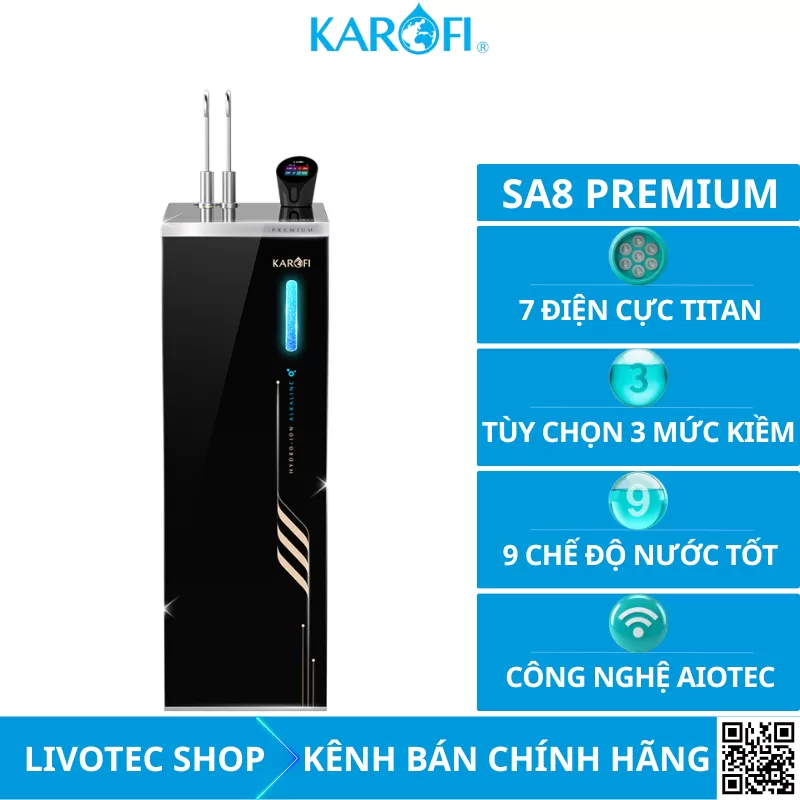 Máy lọc nước nóng lạnh Karofi SA8 PREMIUM