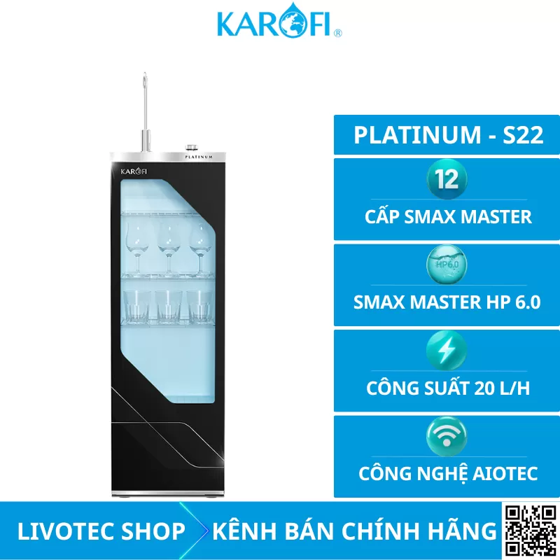 Máy lọc nước Ro Karofi Platinum S22
