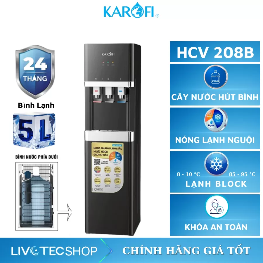 Máy nóng lạnh Karofi HCV208B