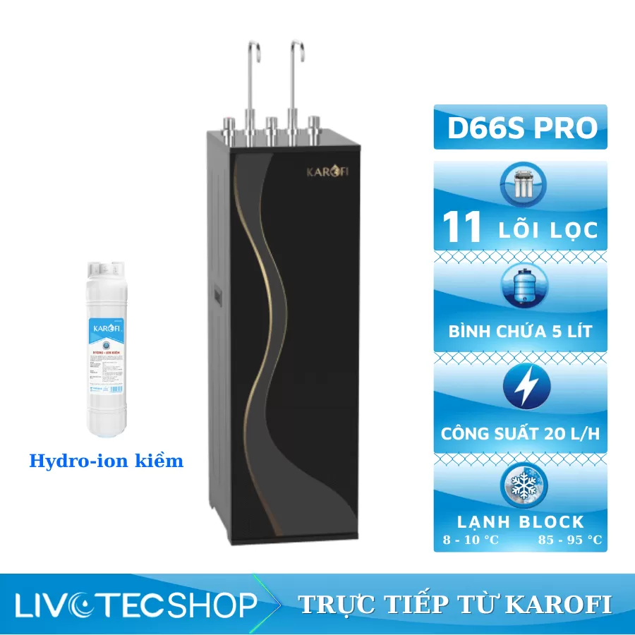 Máy lọc nước nóng lạnh Karofi KAD-D66S PRO