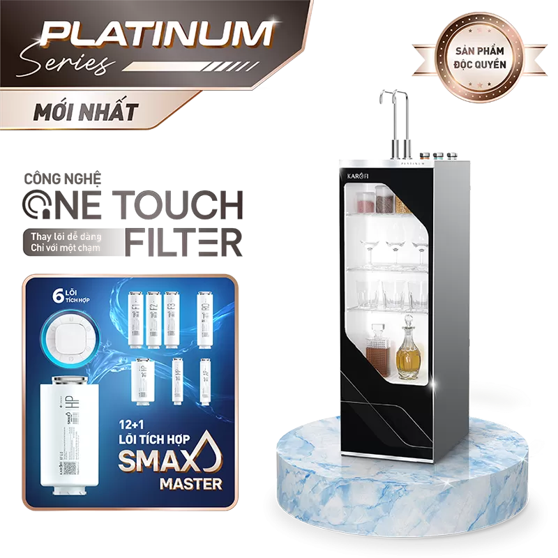 Máy lọc nước nóng lạnh Karofi Platinum S66