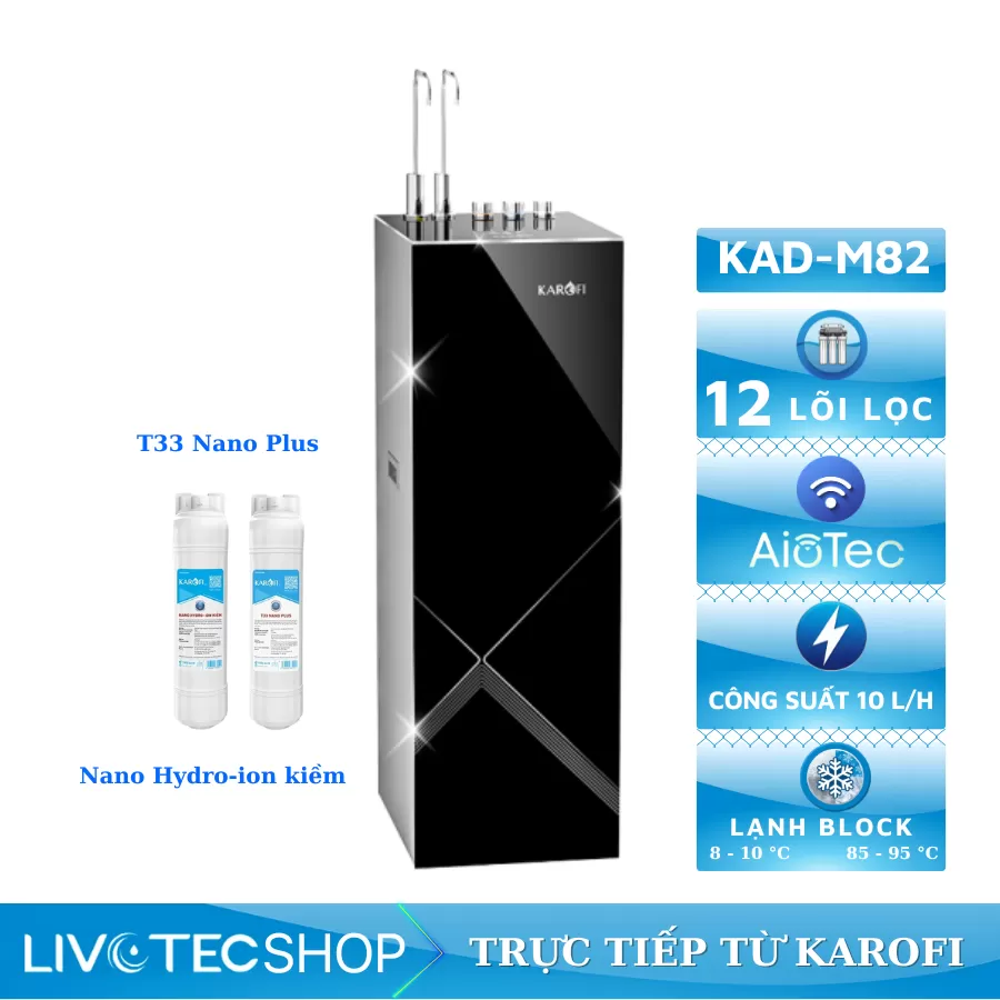 Máy lọc nước nóng lạnh Karofi KAD-M82