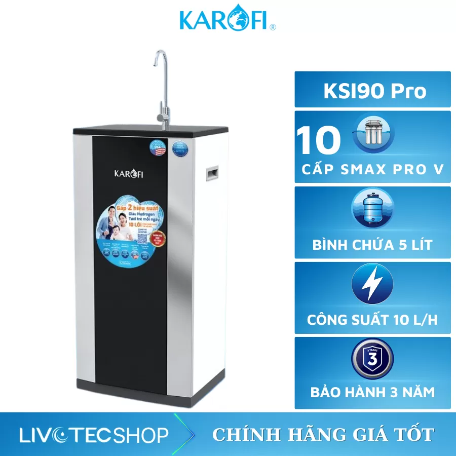 Máy lọc nước RO Karofi KSI90 PRO