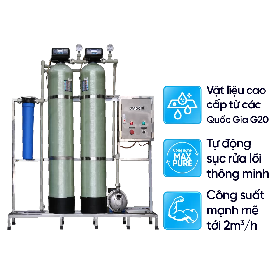 Máy lọc nước tổng đầu nguồn Karofi KTF - 332C