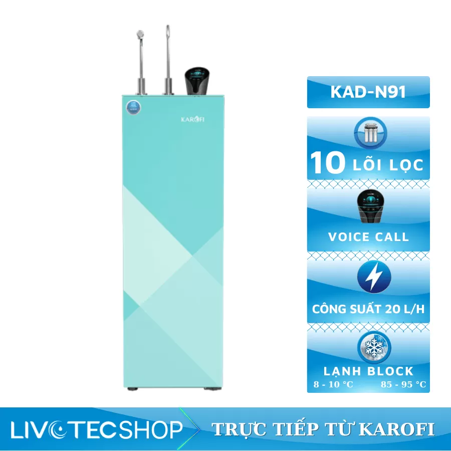 Máy lọc nước nóng lạnh Karofi KAD-N91