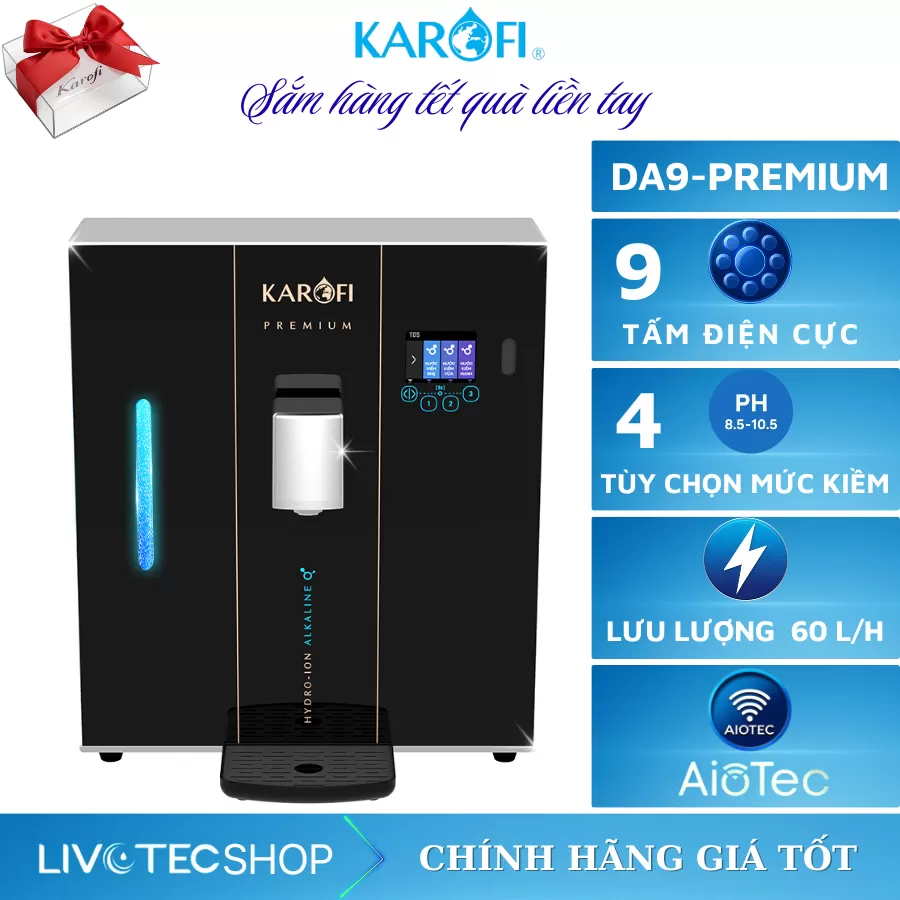 Máy lọc nước Hydro-ion kiềm Karofi DA9 PREMIUM