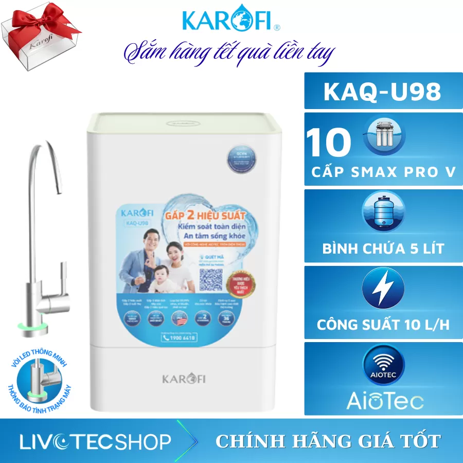 Máy lọc nước Karofi KAQ-U98
