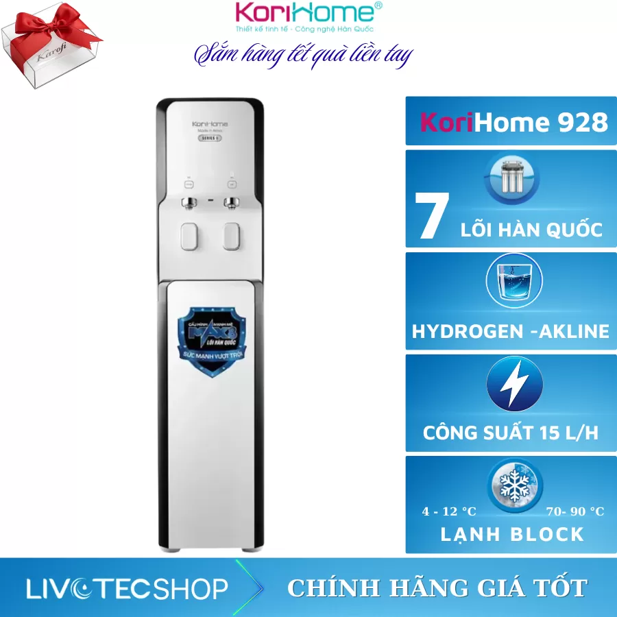 Máy lọc nước nóng lạnh Korihome WPK-928