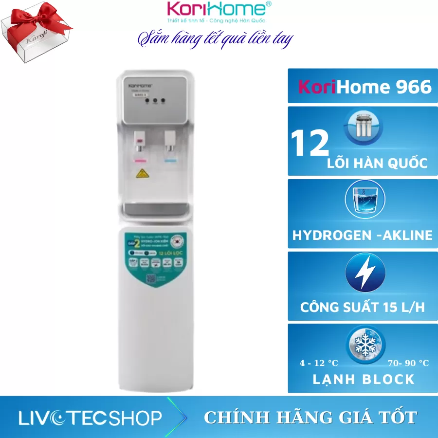 Máy lọc nước nóng lạnh Korihome WPK-966