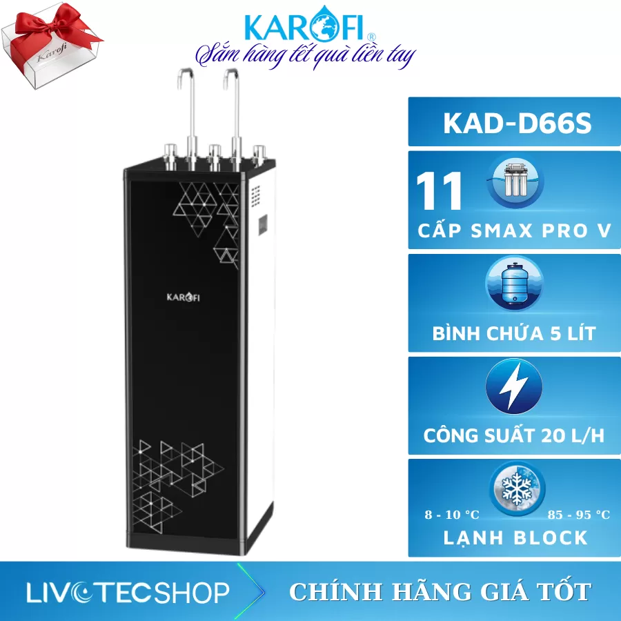 Máy lọc nước nóng lạnh Karofi KAD-D66S