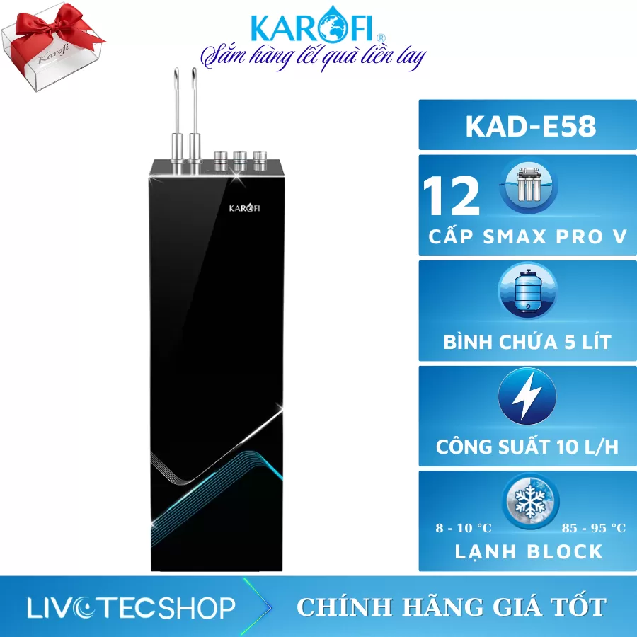 Máy lọc nước nóng lạnh Karofi KAD-E58