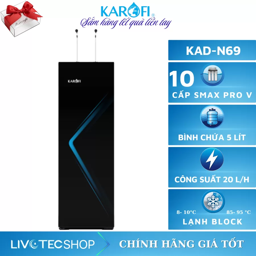 Máy lọc nước nóng lạnh Karofi KAD-N69