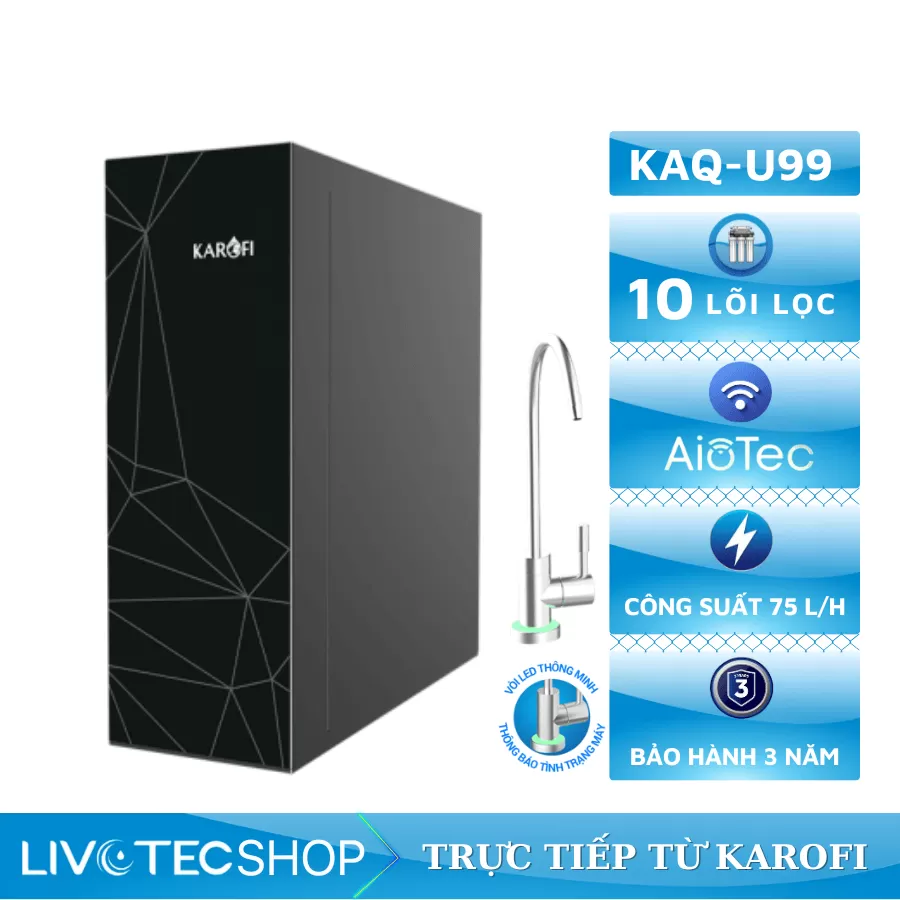 Máy lọc nước Karofi KAQ-U99 Chính hãng