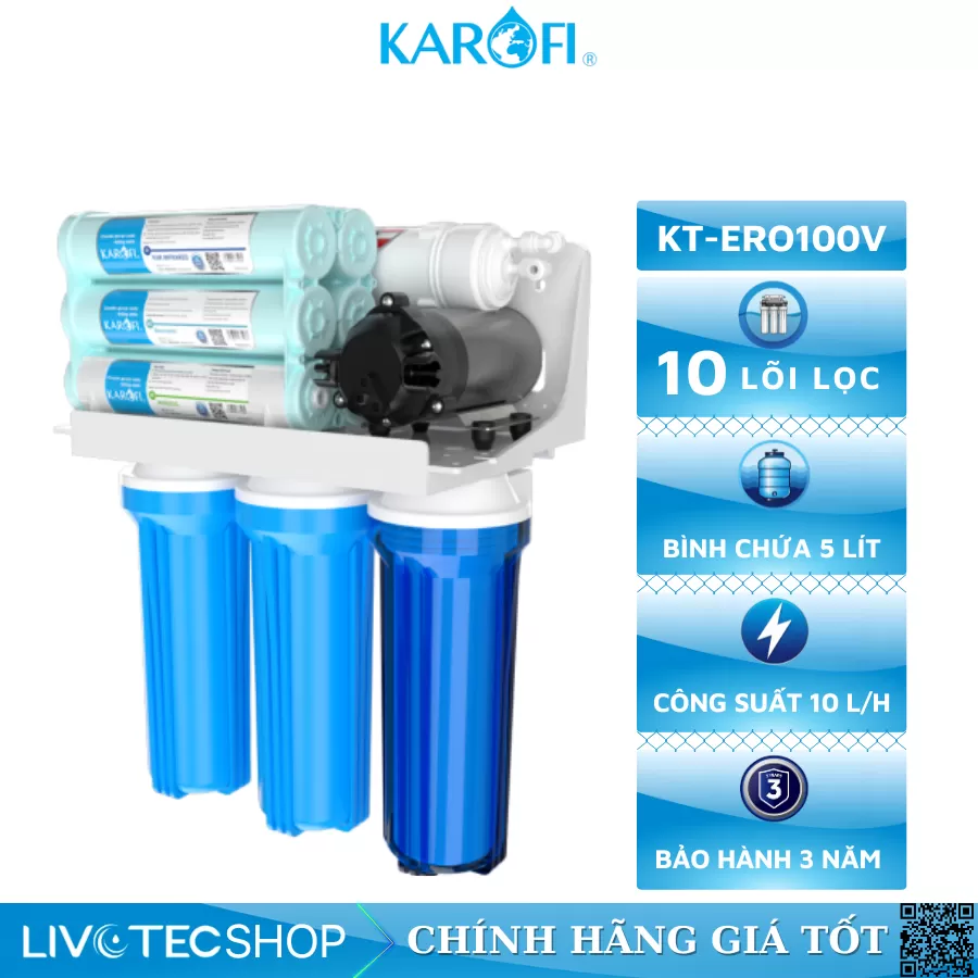 Máy lọc nước Karofi KT-ERO100V