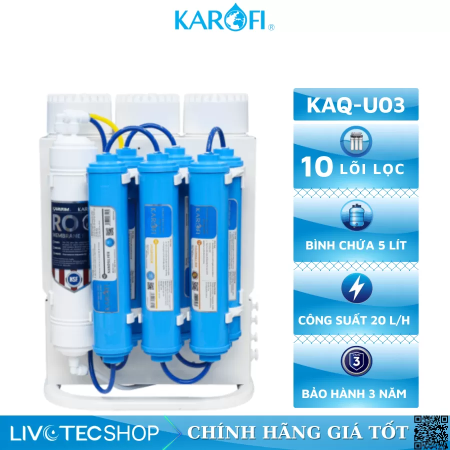 Máy lọc nước Karofi KAQ-U03