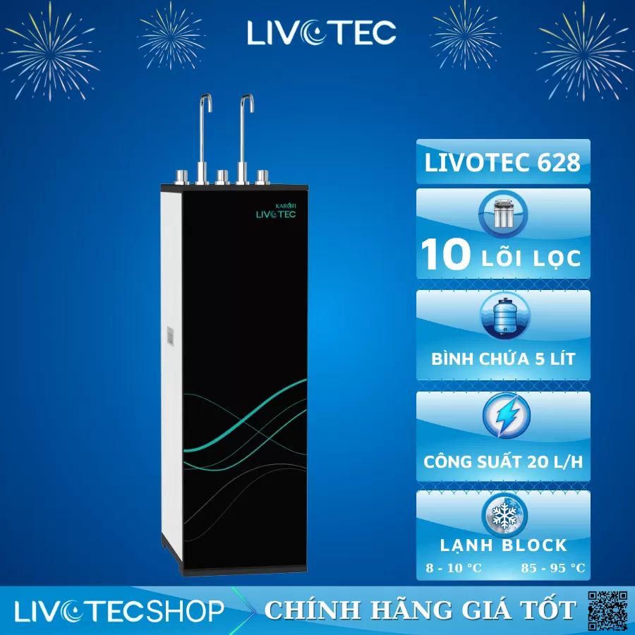 Máy lọc nước nóng lạnh Livotec 628