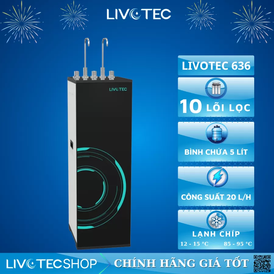 Máy lọc nước nóng lạnh Livotec 636