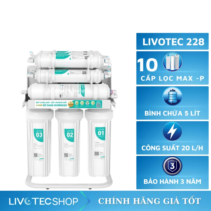 Máy lọc nước để gầm Livotec 228