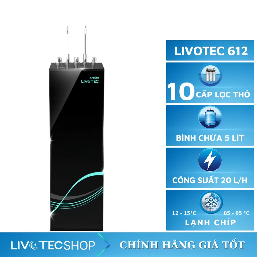 Máy lọc nước nóng lạnh Livotec 612