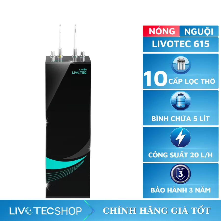Máy lọc nước nóng nguội Livotec 615