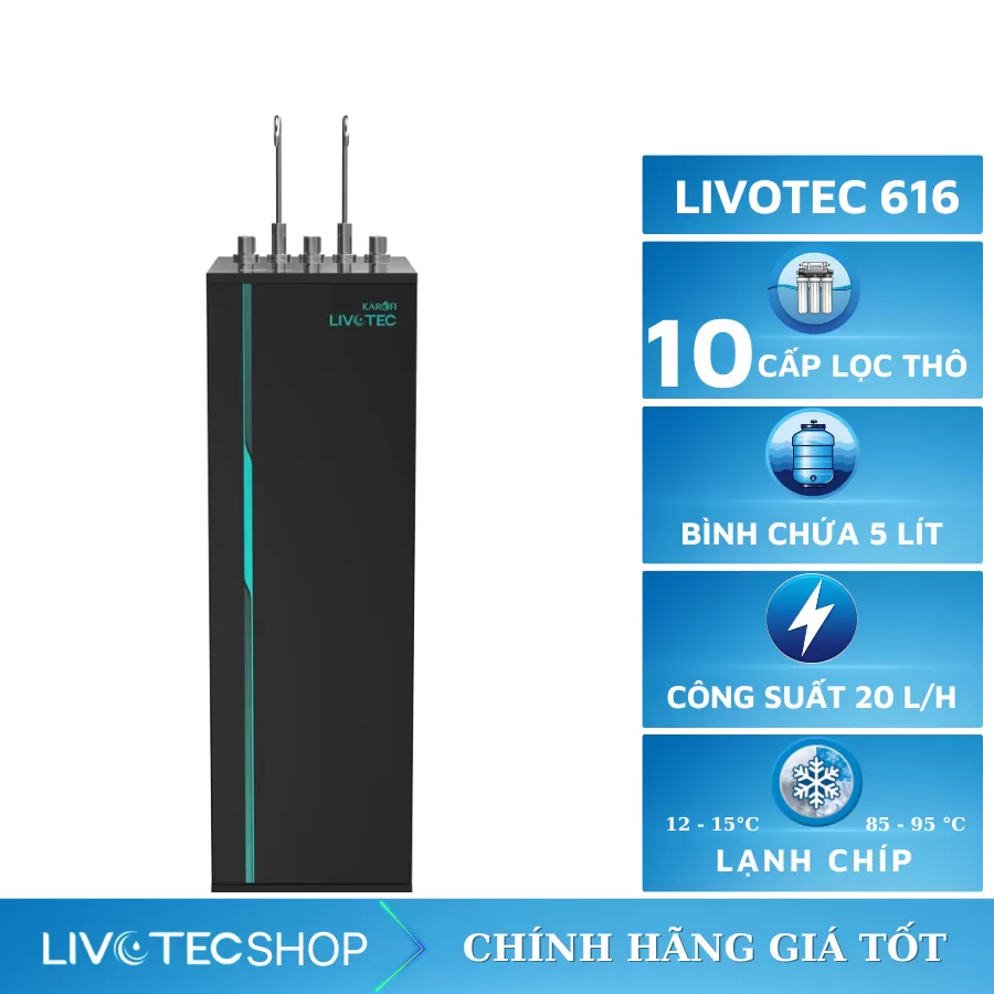 Máy lọc nước nóng lạnh Livotec 616