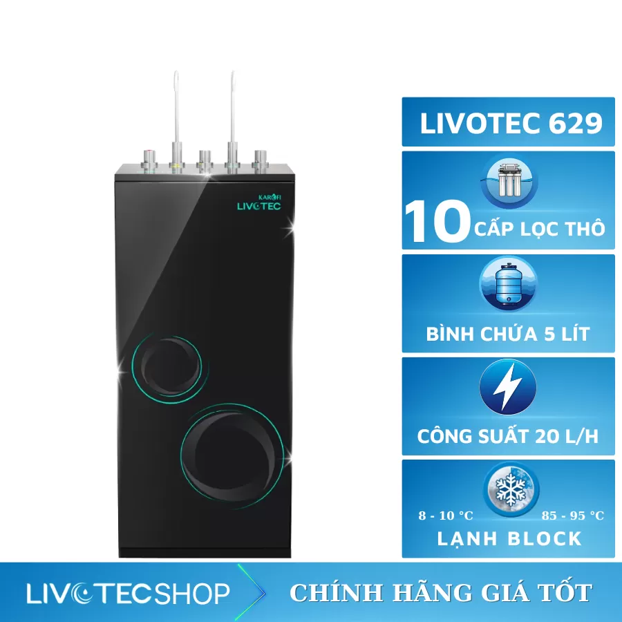 Máy lọc nước nóng lạnh Livotec 629