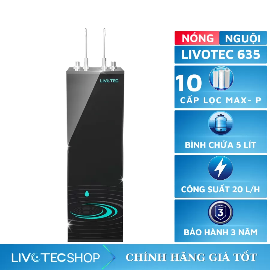 Máy lọc nước nóng nguội Livotec 635