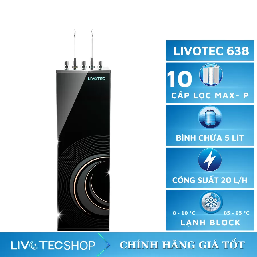 Máy lọc nước nóng lạnh Livotec 638