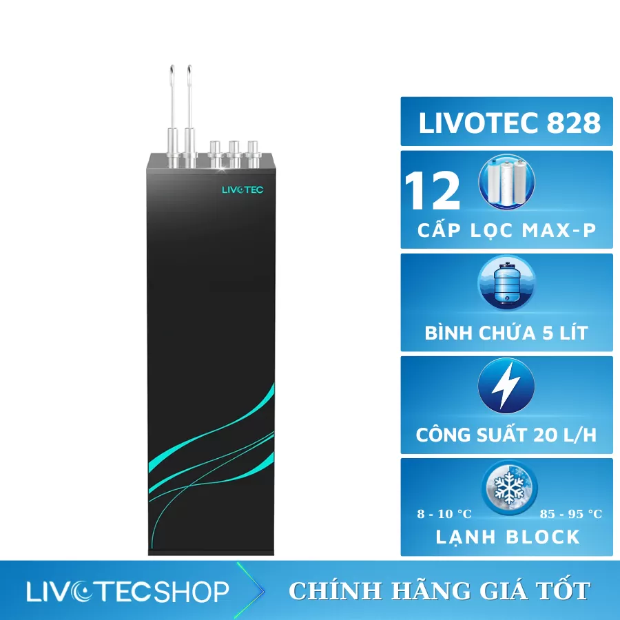 Máy lọc nước nóng lạnh Livotec 828